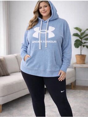 Under Armour Light Blue Logo Pullover Hoodie